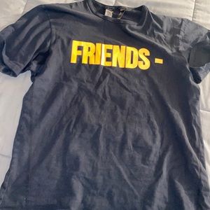 Vlone black and orange shirt